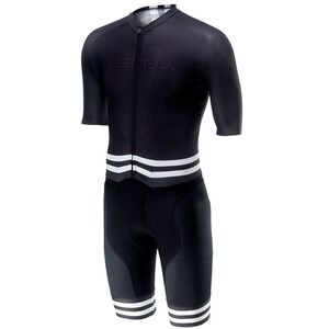 Castelli Men's Sanremo 4.0 Speed Suit Full Body Padding Sz M Black Triathlon